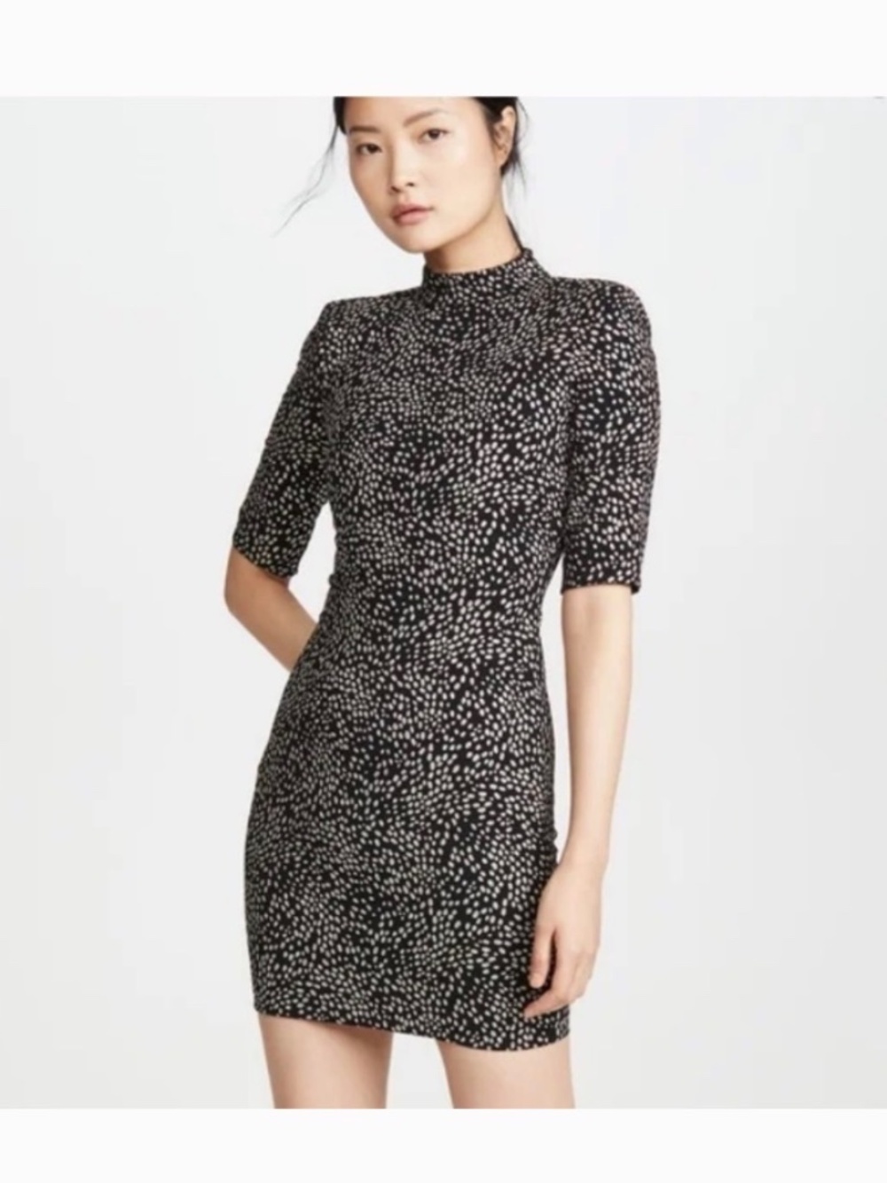 Alice + Olivia Inka Glittered Mini Dress